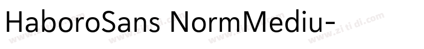 HaboroSans NormMediu字体转换